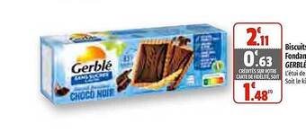 Coccinelle Supermarché Biscuits fondant gerblé offre