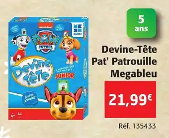 Devine-Tete Pat' Patrouille Megableu
