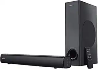 Creative stage 2.1 barre de son avec caisson de basses pour tv, ordinateur et écrans ultra larges, bluetooth / entrée opti...
