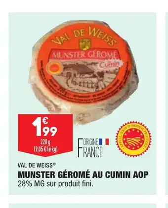 ALDI Munster Gerome Au Cumin AOP offre