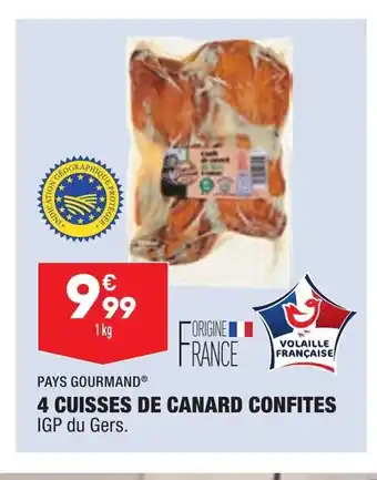 ALDI 4 Cuisses De Canard Confites offre