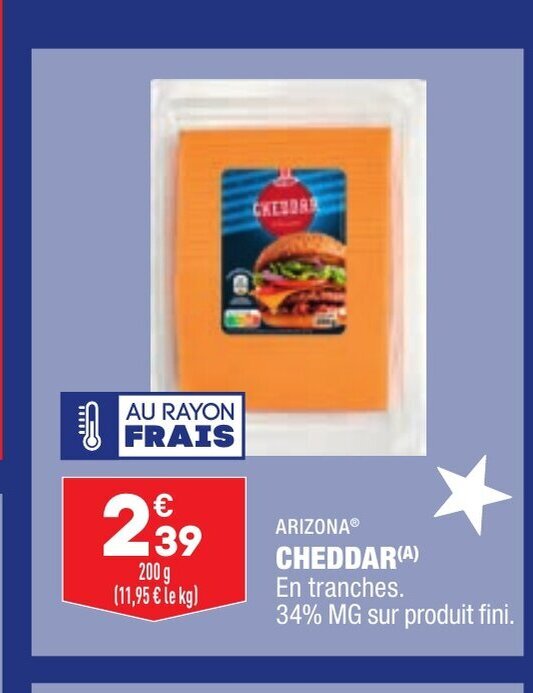 Promo Cheddar chez ALDI