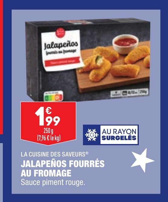Promo Jalapenos Fourres Au Fromage chez ALDI