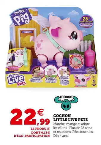 Hyper U Cochon little live pets offre
