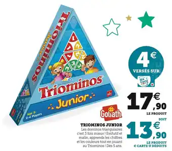 Hyper U Goliath triominos deluxe offre