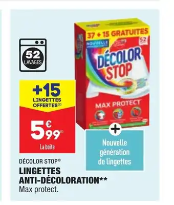 ALDI Lingettes Anti-Decoloration offre