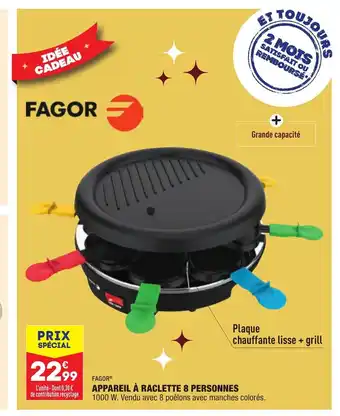 ALDI Appreil A Raclette 8 Personnes offre