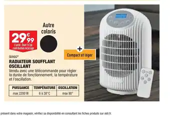 Radiateur Soufflant Oscillant