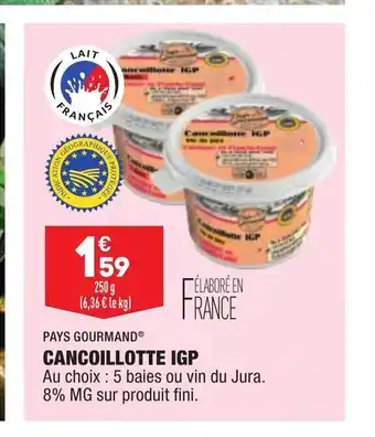 Cancoillotte IGP