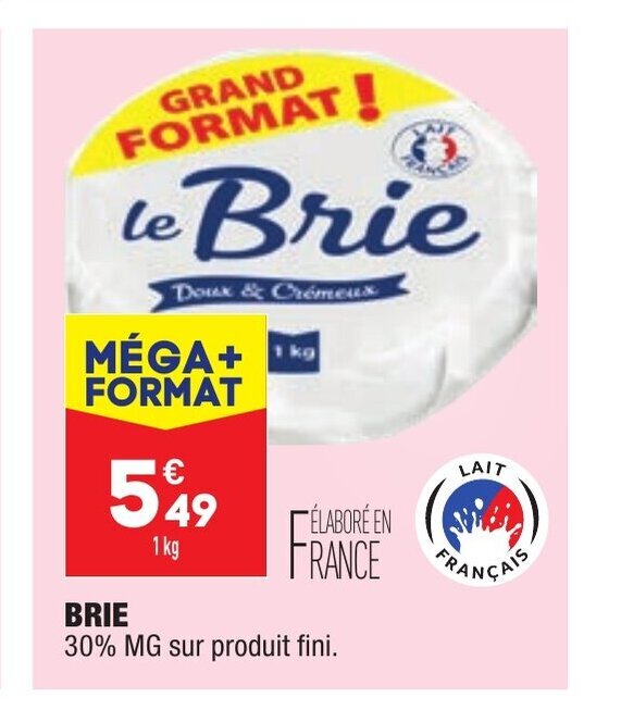 Promo Brie chez ALDI