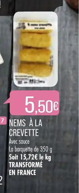Match Nems A La Crevette offre