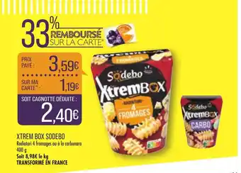 Match Xtrem Box Sodebo offre