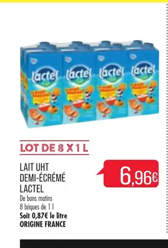 Match Lait UHT Demi-Ecreme Lactel offre
