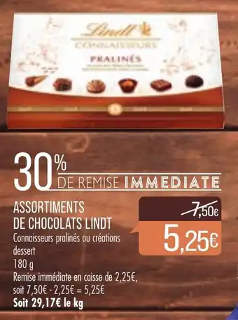 Match Assortiments De Chocolats Lindt offre