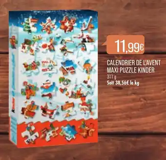 Match Calendrier De L'Avent Maxi Puzzle Kinder offre
