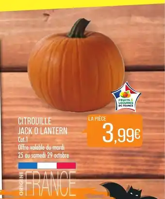 Match Citrouille Jack o Lantern offre
