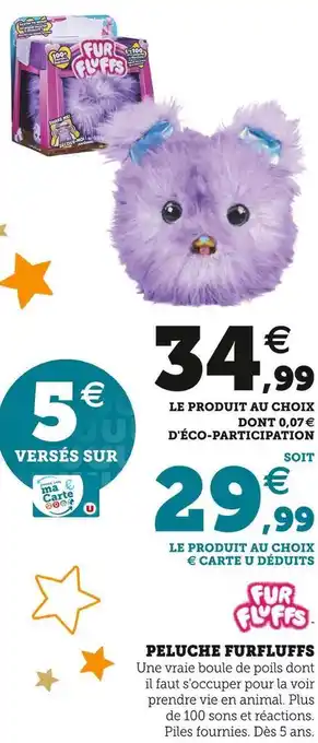 Super U Peluche furfluffs offre