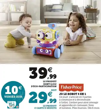 Fisher-price jo le robot 4 en 1
