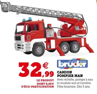 Bruder camion pompier man