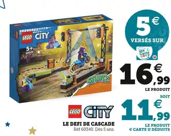 Super U Lego le defi de cascade offre