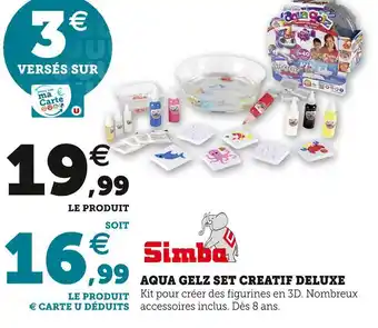 Super U Simba aqua gelz set creatif deluxe offre