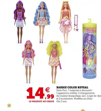 Hyper U Barbie barbie color reveal offre