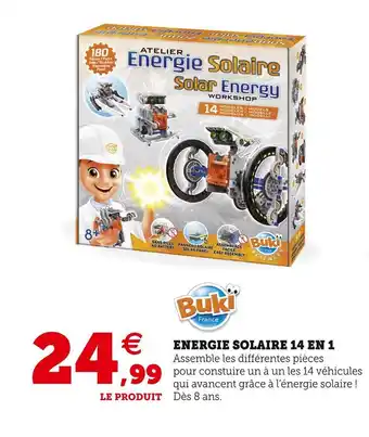 Hyper U Buki energie solaire 14 en 1 offre