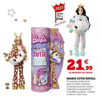 Hyper U Barbie barbie cutie reveal offre