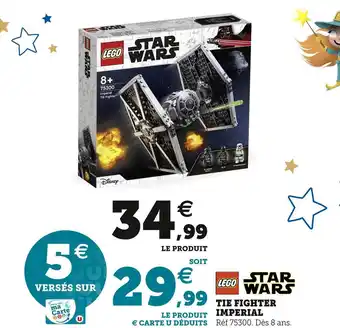 Hyper U Lego / star wars tie fighter imperial offre
