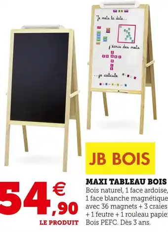 Hyper U Maxi tableau bois offre