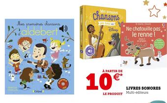 Hyper U Livres sonores offre