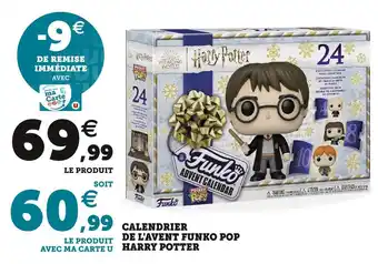 Hyper U Harry potter calendrier de l'avent funko pop offre