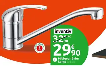 Mr Bricolage Inventiv mitigeur évier largs offre