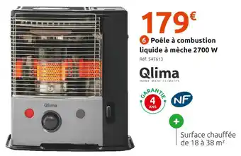 Mr Bricolage Qlima poêle à combustion liquide à mèche offre