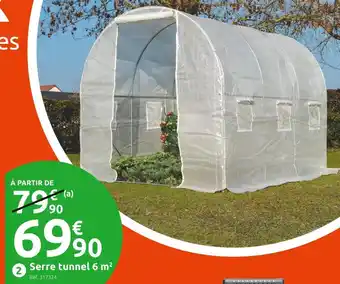 Mr Bricolage Serre tunnel 6 m2 offre