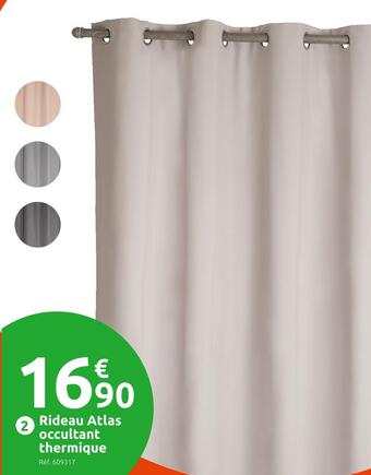Mr Bricolage Rideau atlas occultant thermique offre