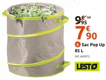 Mr Bricolage Lesto sac pop up 85 l offre