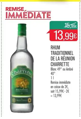 Match Rhum Traditionnel De La Reunion Charete offre