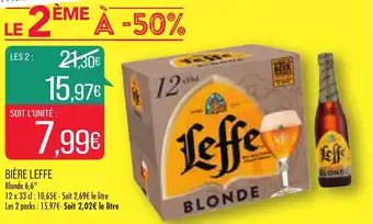 Match Biere Leffe offre