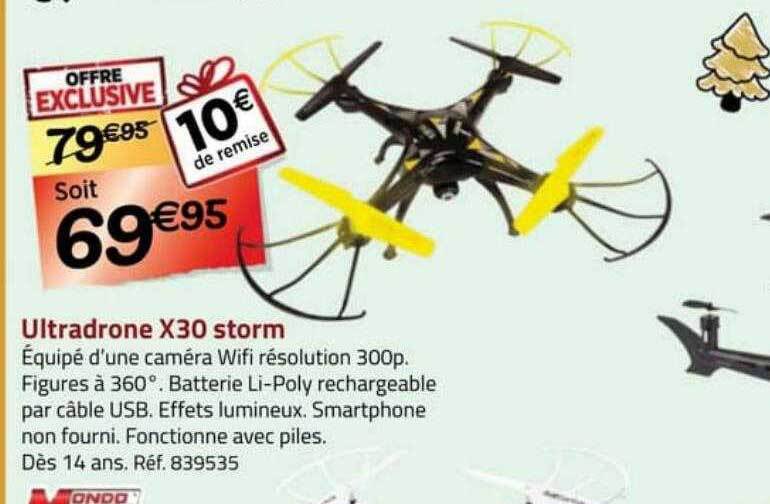 Promo Ultra drone x30 storm mondo motors chez La Grande Récré