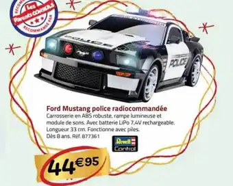 La Grande Récré Ford mustang police radiocommandée revell control offre