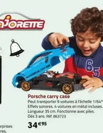La Grande Récré Porsch carry case majorette offre