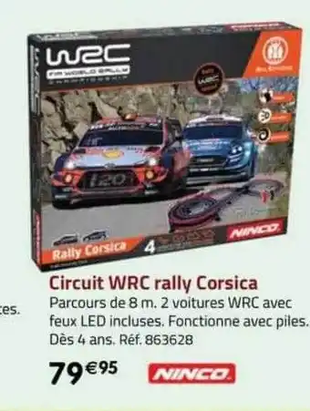La Grande Récré Circuit wrc rally corsica ninco offre