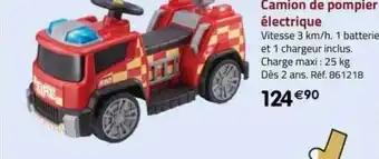 Camion de pompier électrique