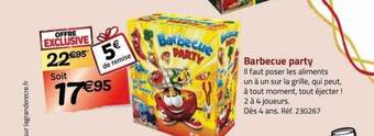 La Grande Récré Barbecue party offre
