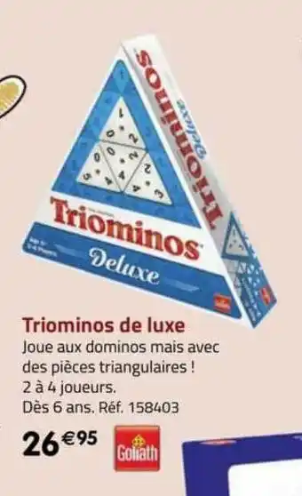 La Grande Récré Triominos de luxe goliath offre