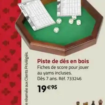 La Grande Récré Piste de dés en bois offre