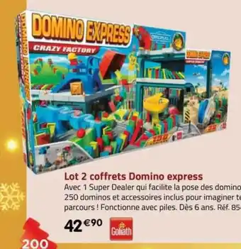 La Grande Récré Lot 2 coffrets domino express goliath offre