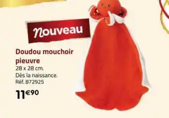 La Grande Récré Doudou mouchoir pieuvre offre