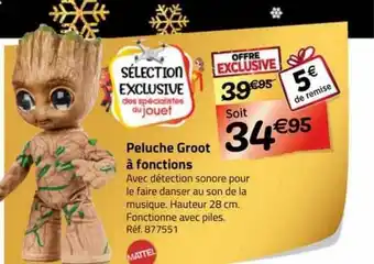 La Grande Récré Peluche groot à fonctions mattel offre